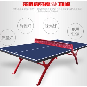 室外乒乓球台户外乒乓球桌 SMC乒乓球桌 标准户外乒乓球台 国标标准乒乓球桌案 环美乒乓球台子