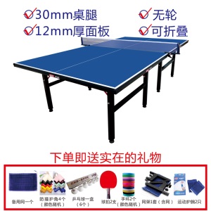 家用学校广场折叠式标准室内乒乓球桌带轮可移动式比赛专用乒乓球台