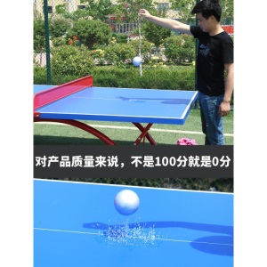 标准室外SMC乒乓球台户外防水防晒学校比赛训练家用乒乓球桌案子