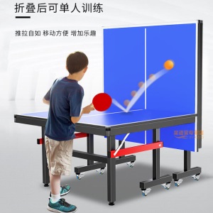 可折叠乒乓球桌家用室内标准兵乓球桌乒乓桌专业乒乓球台案子