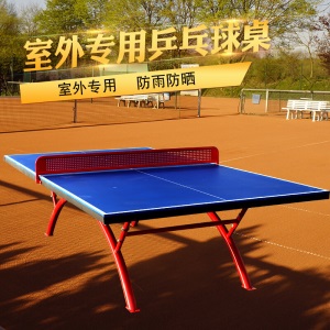 乒乓球桌 家用室内外两用式乒乓球台室外防水防晒户外乒乓球桌标准家用室内可折叠儿童球案子