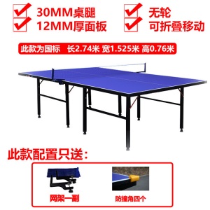 乒乓球桌家用可折叠可移动室内标准兵乓球桌乒乓桌比赛乒乓球台案子乒乓球桌台