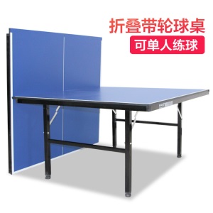 双云 乒乓球桌室内家用可折叠 移动式标准乒乓球台 折叠式兵乓球桌 兵浜案子