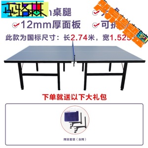 乒乓球桌家用乒乓球台可折叠式标准室内可移动案子比赛用