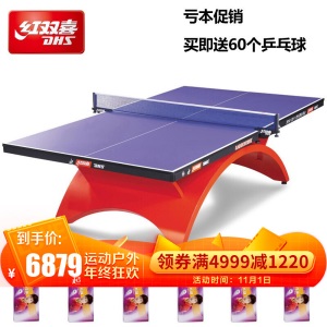 红双喜高级乒乓球桌大彩虹系列金彩虹乒乓球台兵乓球台球桌 大彩虹