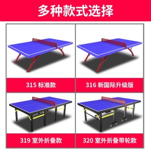 健伦（JEEANLEAN）乒乓球桌 室外标准户外家用可折叠移动室内SMC乒乓球台
