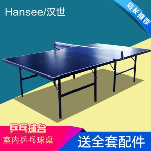 汉世Hansee乒乓球桌室内家庭家用可折叠标准型户外防雨防晒防水防锈