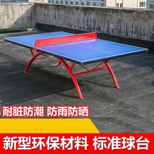 简易乒乓球桌 乒乓球台室外防水防晒户外乒乓球桌标准家用室内可折叠儿童球案子MYFS