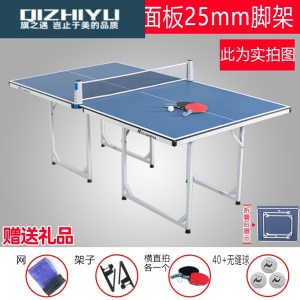 乒乓球桌家用可折叠室内室外乒乓球台户外小乒乓球案子儿童迷你小型简易中号SN7528