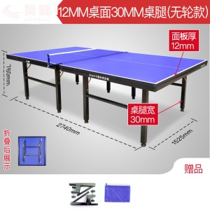 乒乓球桌室内标准家用可折叠家庭儿童兵乓球桌可移动比赛乒乓球台