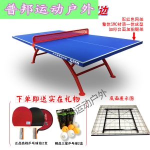 标准室外乒乓球台户外防酸雨防晒彩虹乒乓球桌案子抗老化P