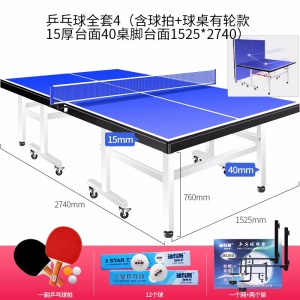 迪科斯 标准室内室外乒乓球桌家用可折叠简易可移动球案子