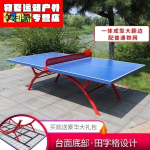 室外乒乓球桌防雨防晒户外标准家用可折叠乒乓球台案子