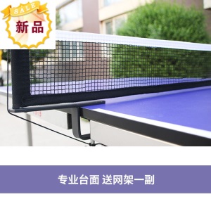 乒乓球桌T919家用室内多功能可折叠儿童迷你小型乒乓球台的 T919 蓝色台面 (预售)