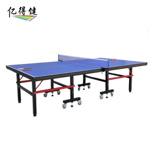 批发乒乓球桌 可折叠式室内乒乓球台 标准球桌可移动 厂家现货