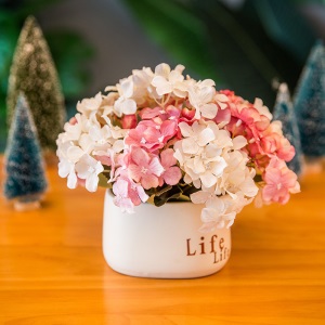 小清新室内客厅仿真假花束玫瑰摆件餐桌茶几装饰塑料干花盆栽植物
