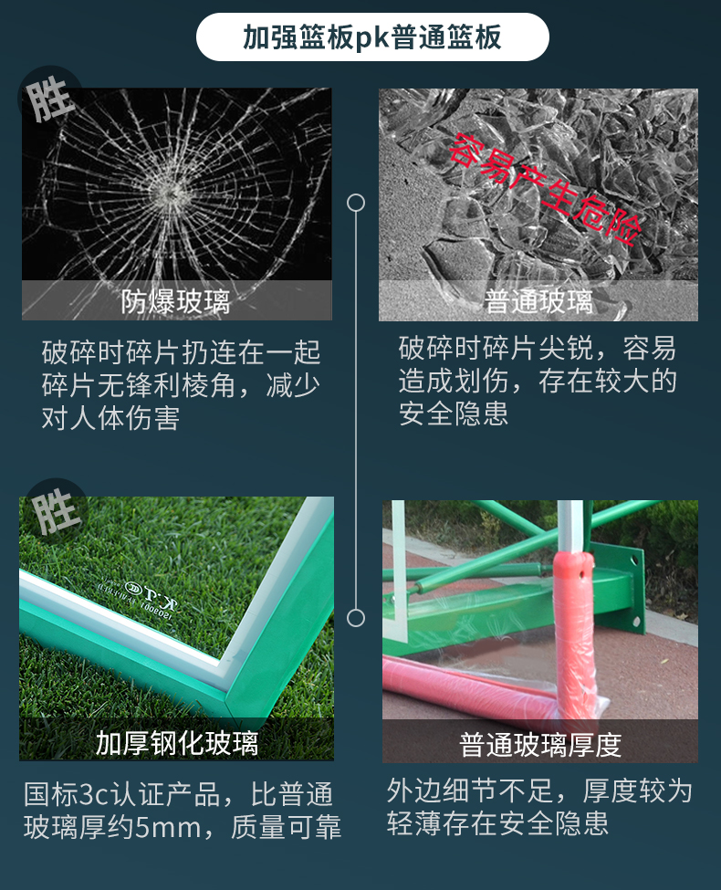 户外标准移动篮球架标准成人篮球框室外家用蓝球架比赛落地式国标(图8)