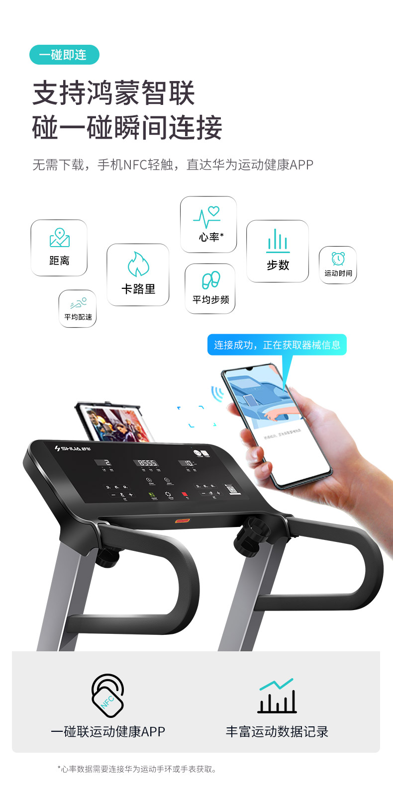 SHUA舒华跑步机E6家用智能静音折叠减震健身减肥小型运动器材3900(图15)