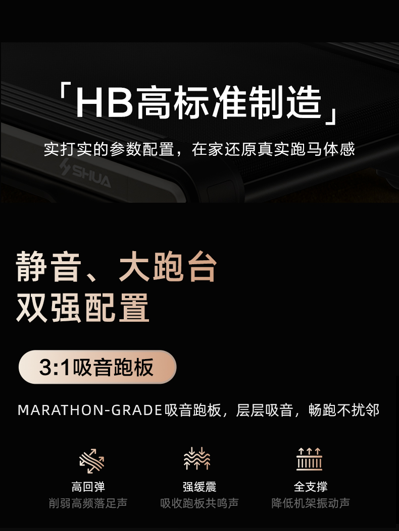 舒华马拉松跑步机家用款可折叠静音爬坡阿波罗减震室内健身器材E9(图18)