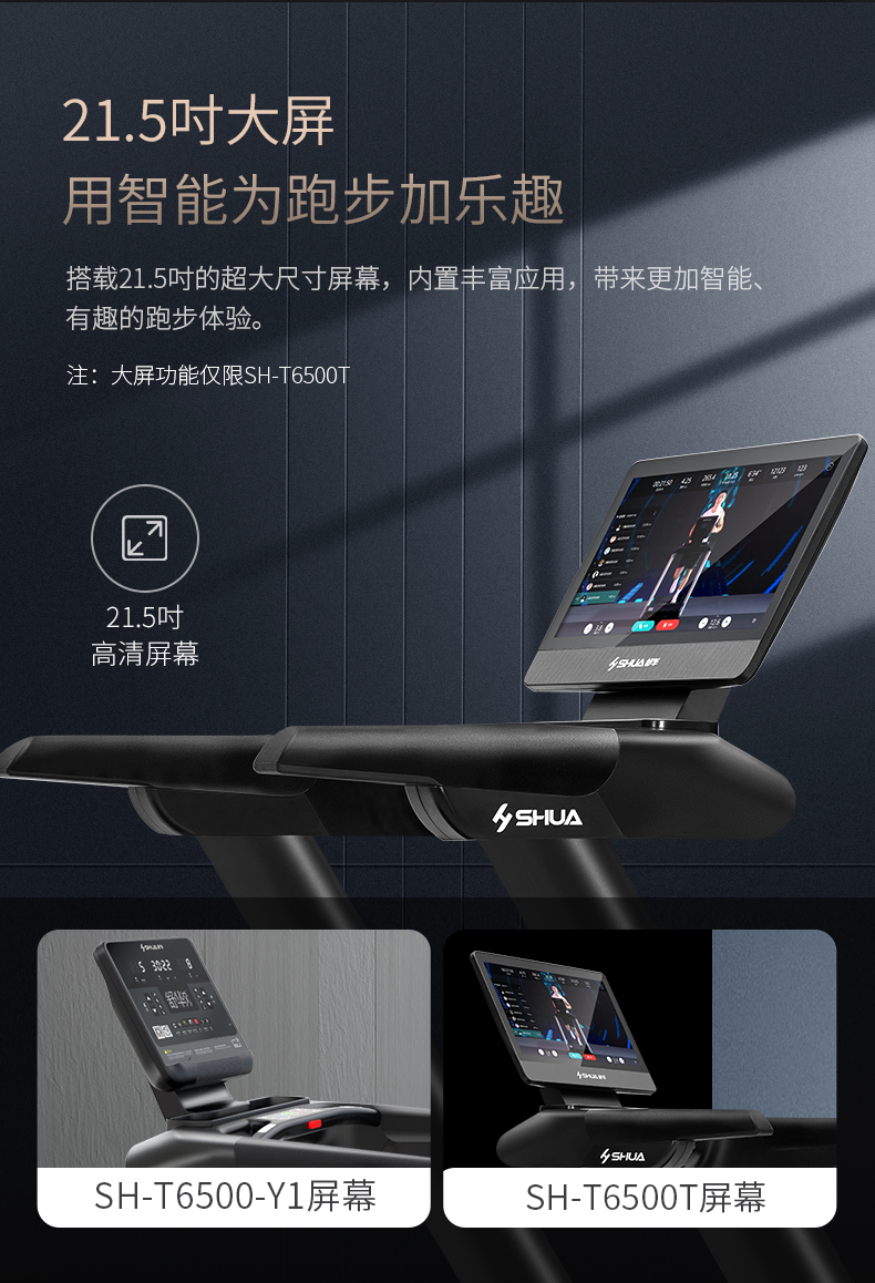 舒华X5跑步机高端家用大承重静音室内多功能健身房器材T6500(图10)