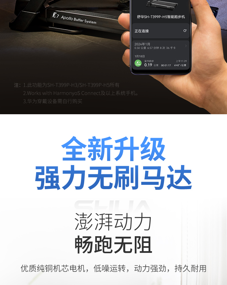 舒华跑步机家用款静音E7室内折叠健身器399p智能减肥运动官方旗舰(图46)