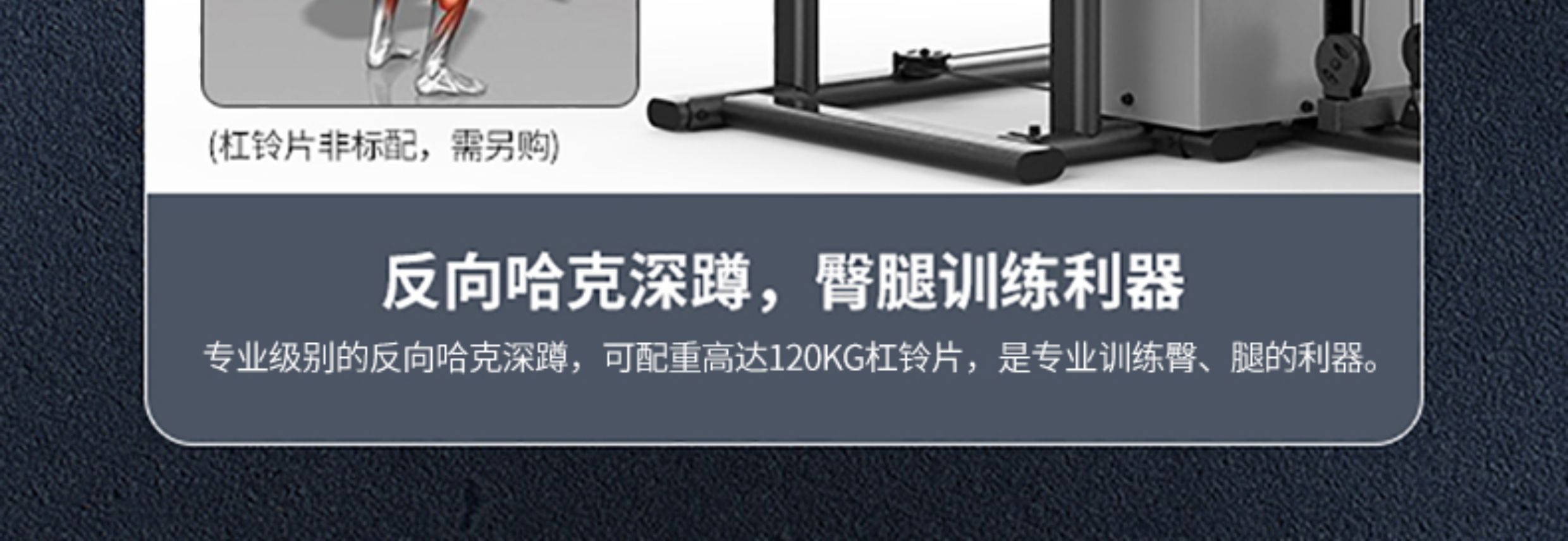 舒华四人站综合力量训练器哈克深蹲多功能室内运动健身器材G5205(图15)
