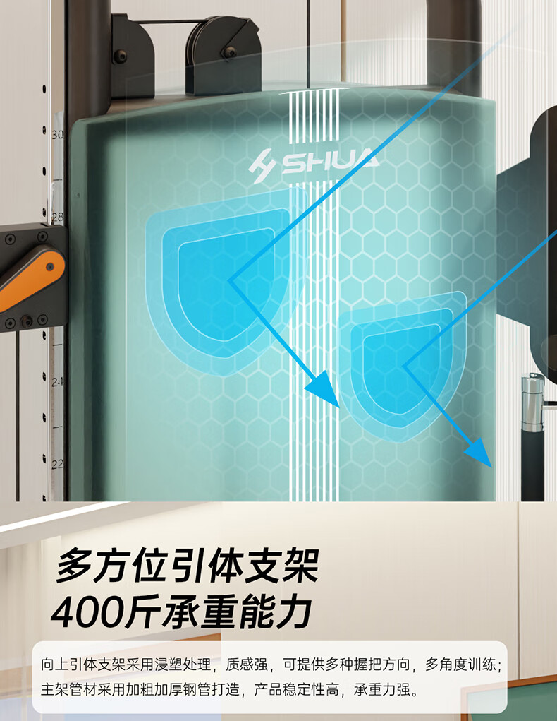 舒华G697小飞鸟龙门架G698综合训练多功能大型健身房运练器材家用(图30)