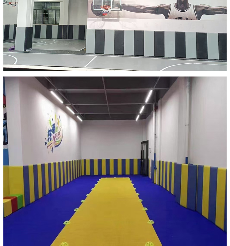 定制篮球馆柱子软包跆拳道体能运动馆幼儿园早教舞蹈教室防撞墙围(图9)