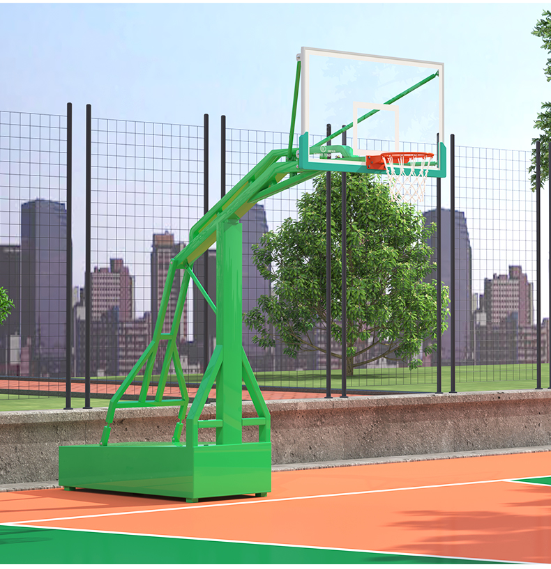 户外成人篮球架标准可移动家用室外训练比赛标准落地式学校篮球框(图15)
