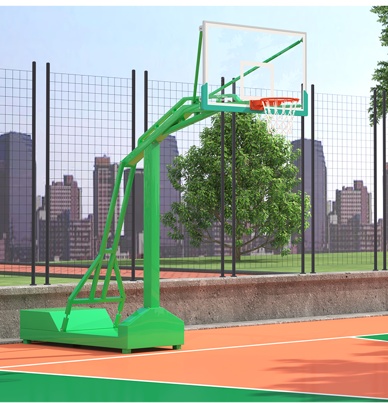 户外成人篮球架标准可移动家用室外训练比赛标准落地式学校篮球框(图17)