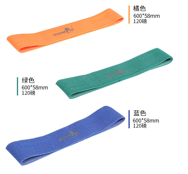 铁人体育瑜伽弹力带翘臀阻力圈健身女瘦身拉力伸展带开练肩膀背部(图20)