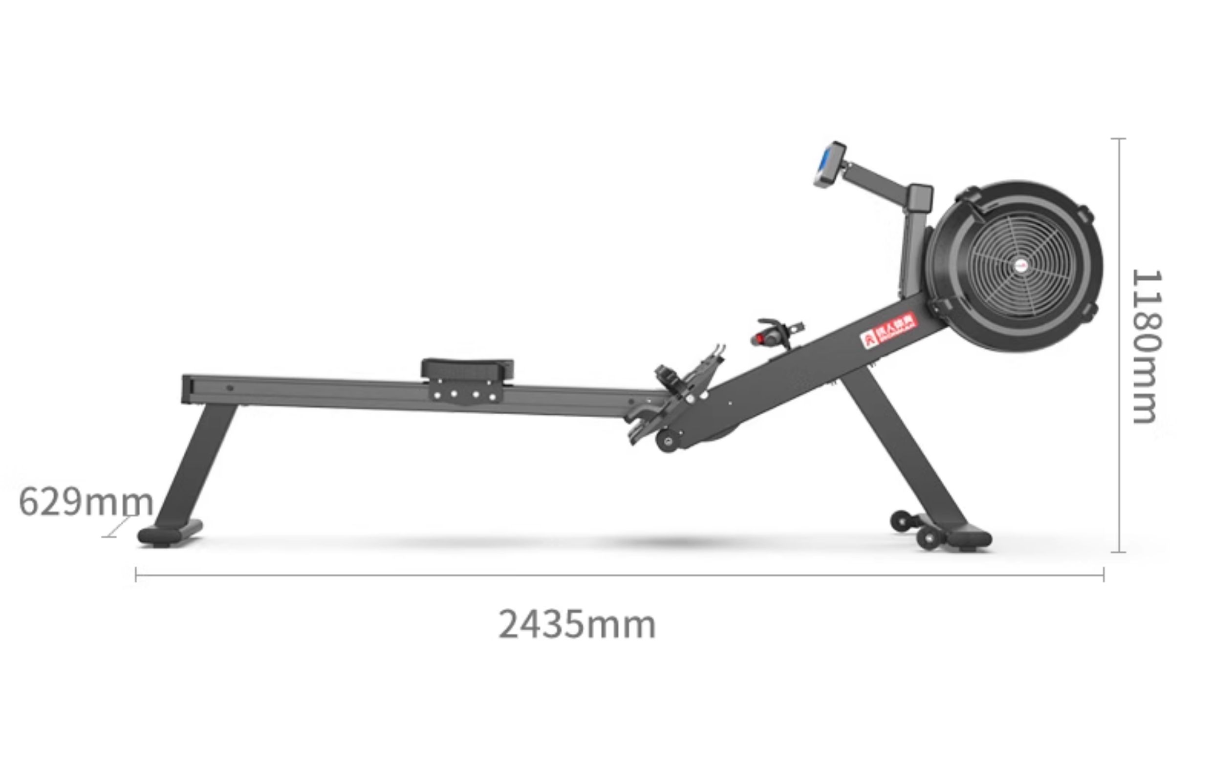 铁人体育专业商用级静音智能风磁阻可折叠风阻划船器机家用健身房(图13)