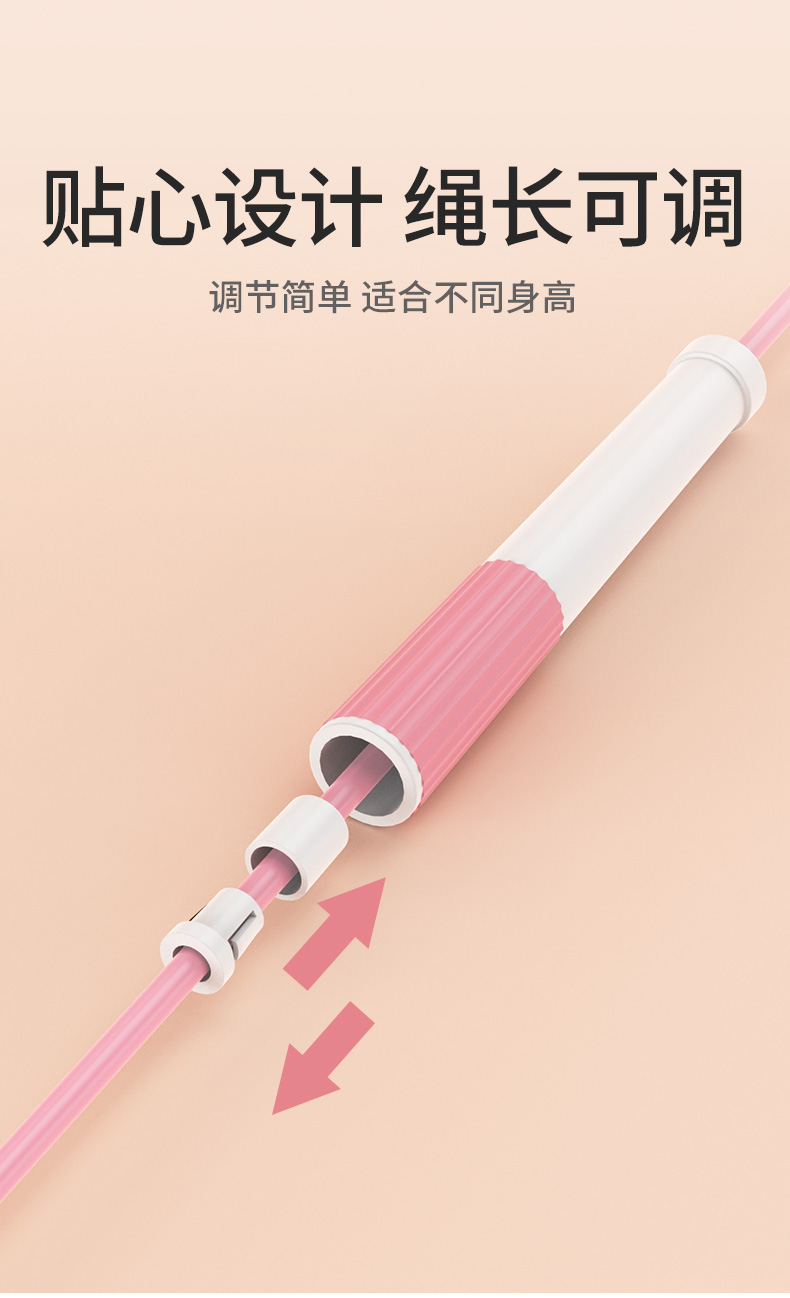 铁人体育跳绳儿童小学生幼儿园初学体育竞速健身绳子三段式不打结(图7)